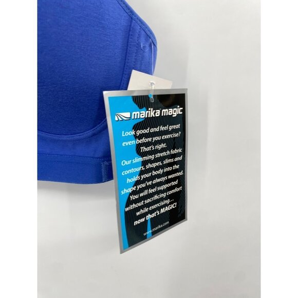 NWT Marika Magic Ladies Smooth Shaping Sport Bra Uplift size LARGE ColoR Purple - Picture 4 of 6